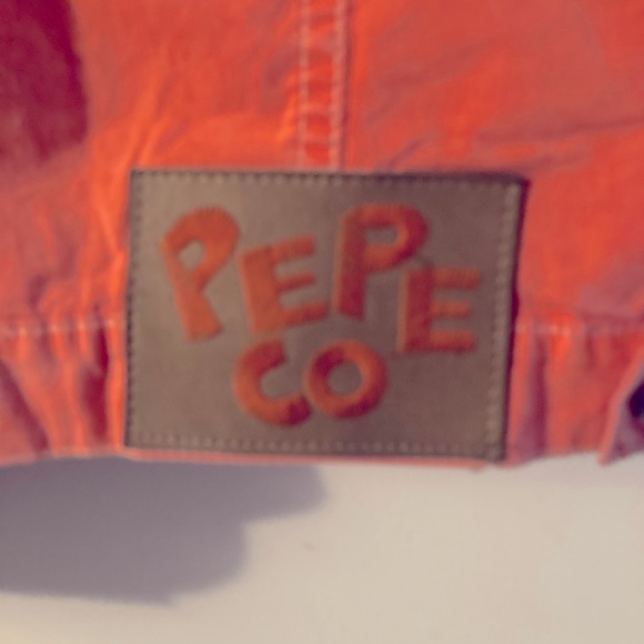Vintage Pepe Co Orange Cropped Jacket Women’s Size Medium 80s Fashion 80s Vibes - Picture 5 of 7